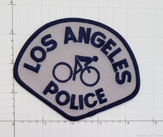 Los Angeles Police Patch Law Enforcement LAPD Bicycle Patrol ...